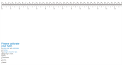 Desktop Screenshot of freeonlineruler.com