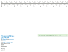 Tablet Screenshot of freeonlineruler.com
